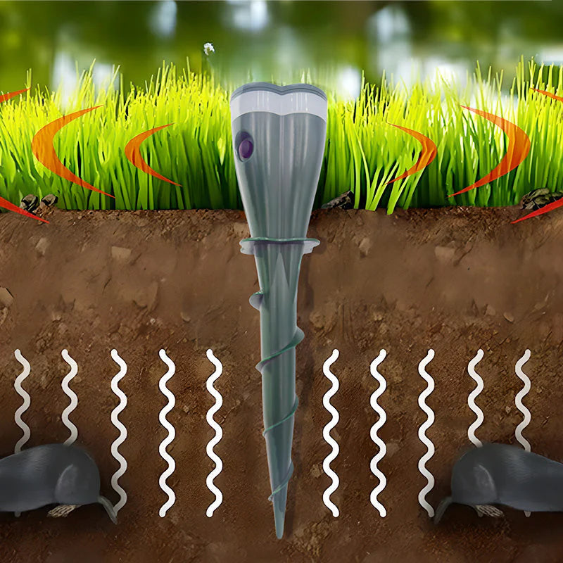SolarGuard™ | Protector ultrasónico para jardín